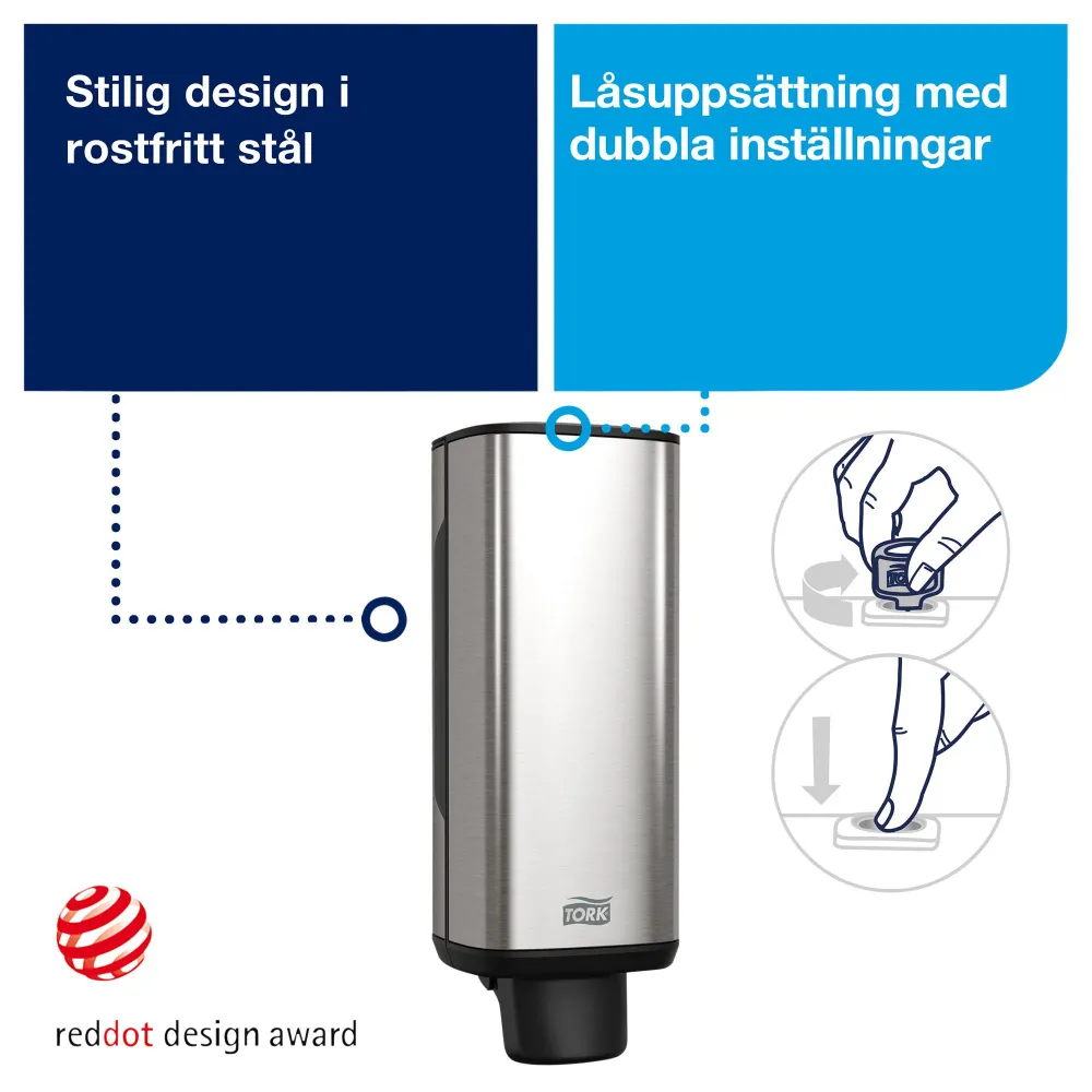 SÅPEDISPENSER SKUM S4 METALL