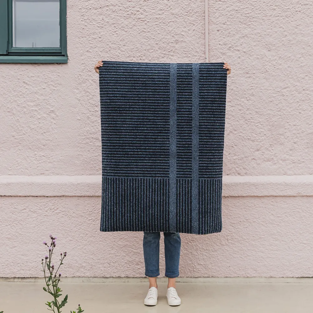Løype Stormy Blue Dørmatte 85x115cm