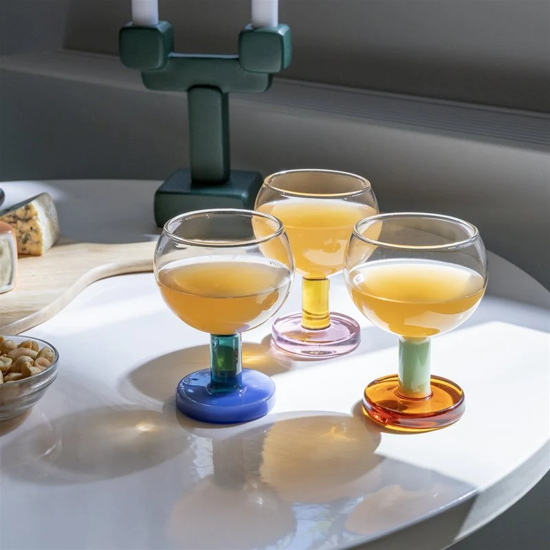 Glass Cantine Pink 2-p