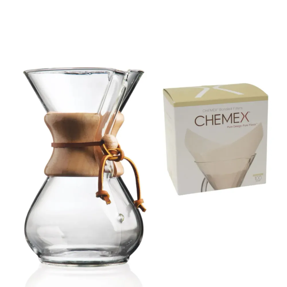 Chemex 6 kopps pakke med filter