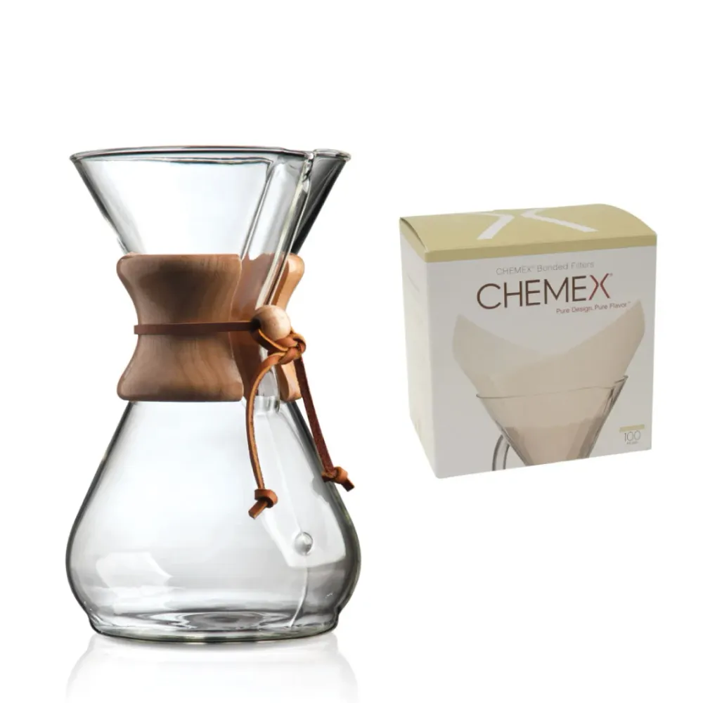 Chemex 10 kopps pakke med filter