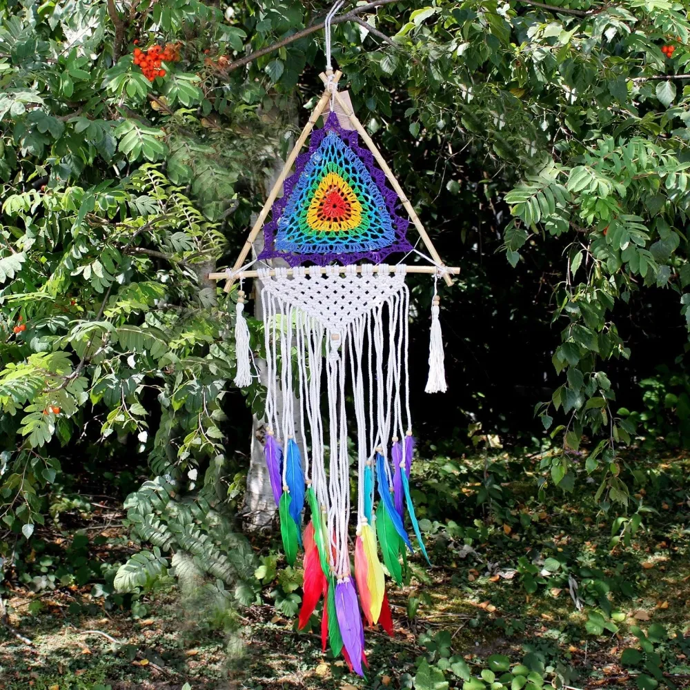 Drømmefanger pyramide vegghengende