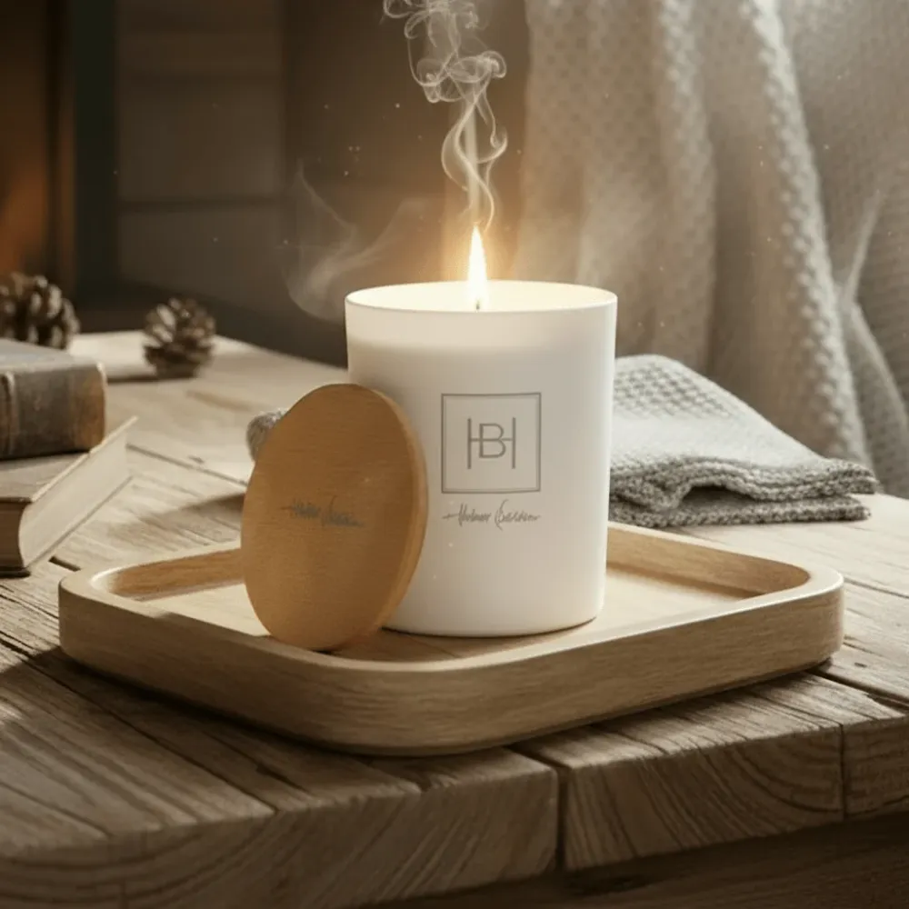 Halvor Bakke Duftlys White Lime Blossom Hvit