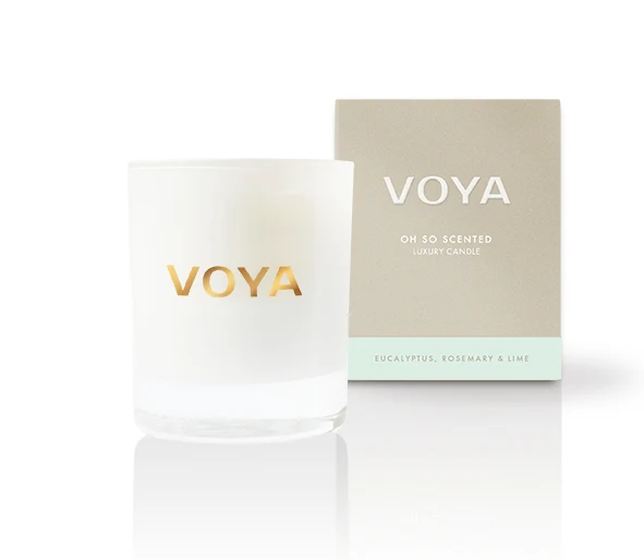 Voya duftlys eukalyptus, lime og rosmarin