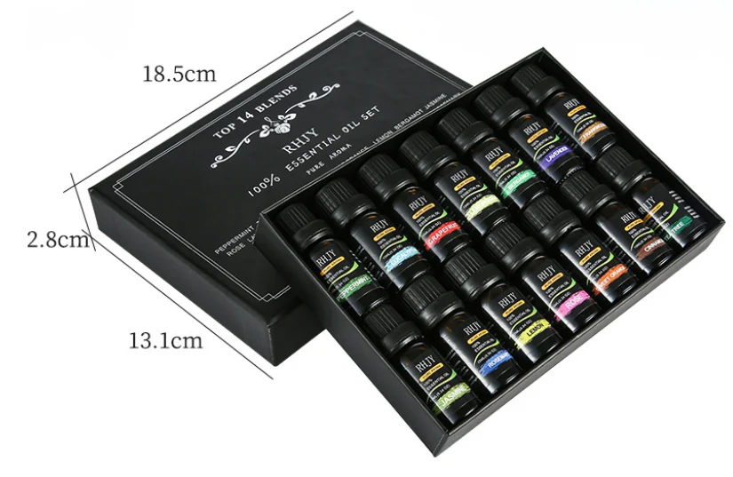 Sett med essensielle aromaoljer til diffuser