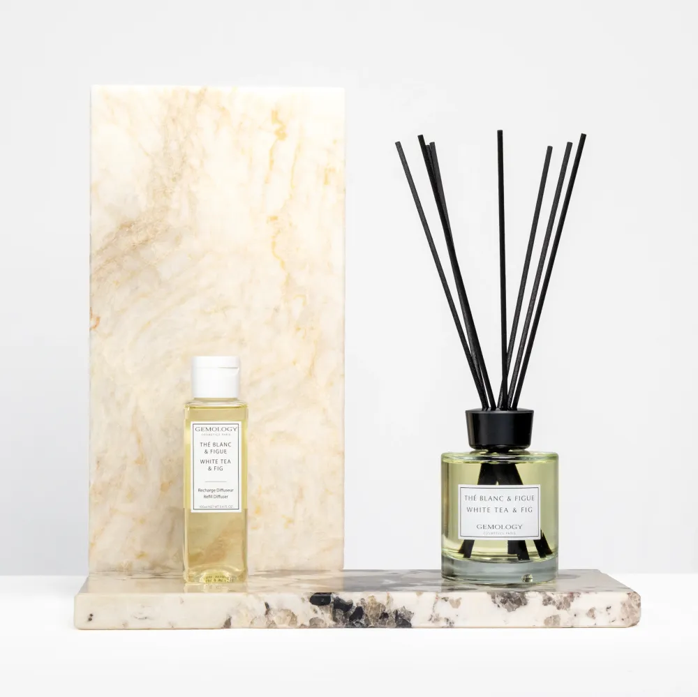 Gemology Paris, White Tea & Fig Ambiance Diffuser 100ml