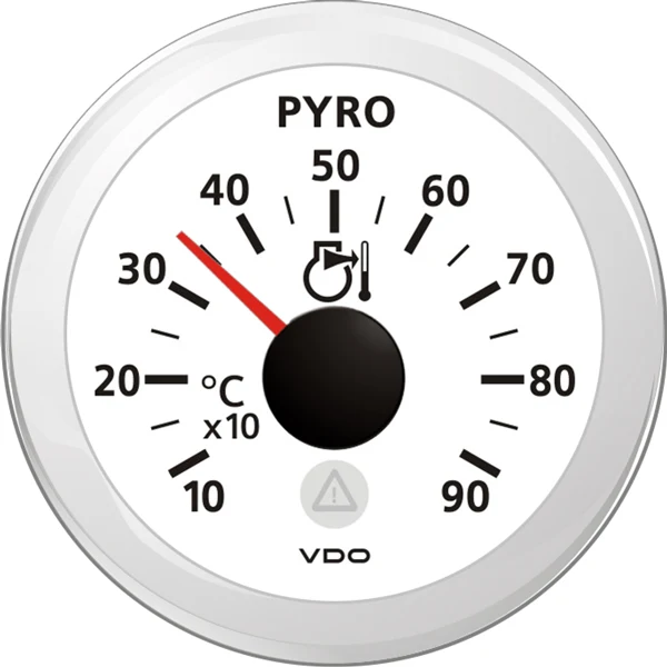 Vdo eksostemp. hvit ø52mm