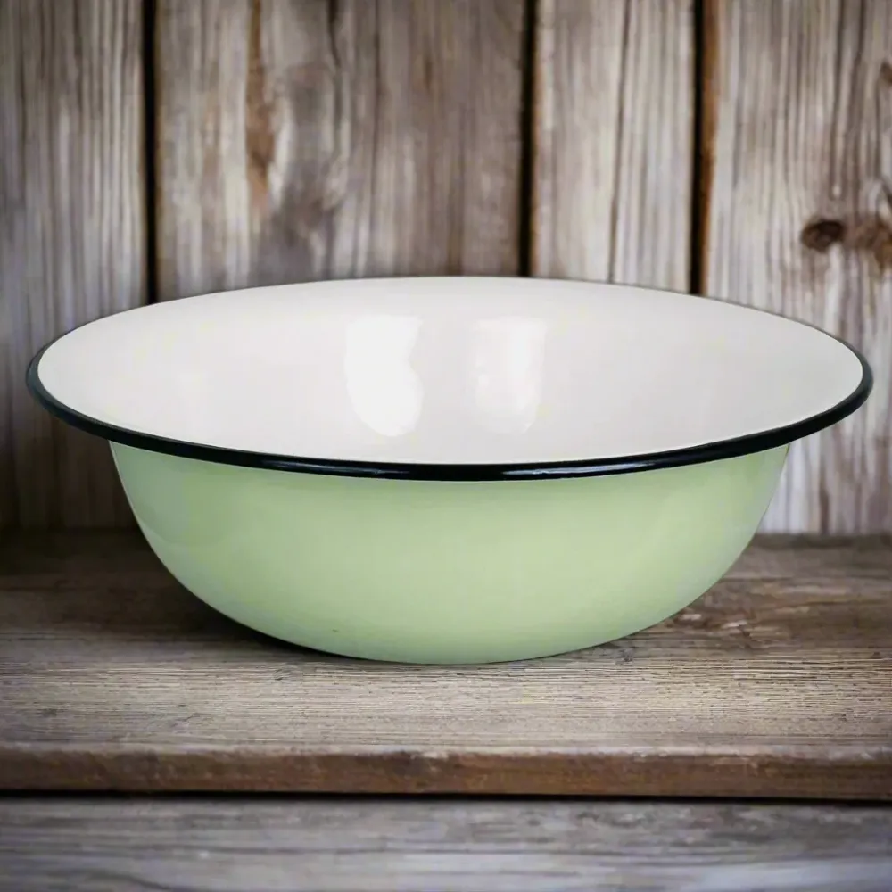 Vaskefat Emalje, Grønn - 40cm