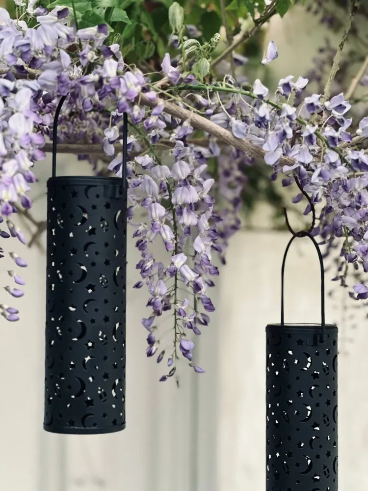 Fakkel med solceller – 2 stk STARS & MOON