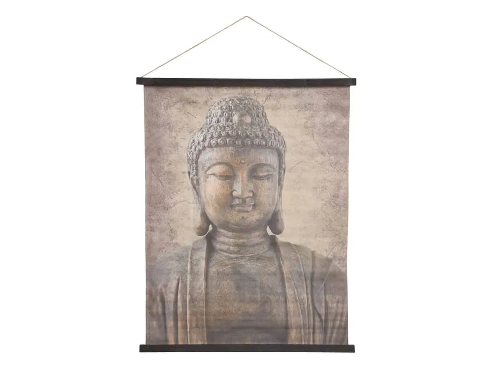 Buddha oppheng på lerret