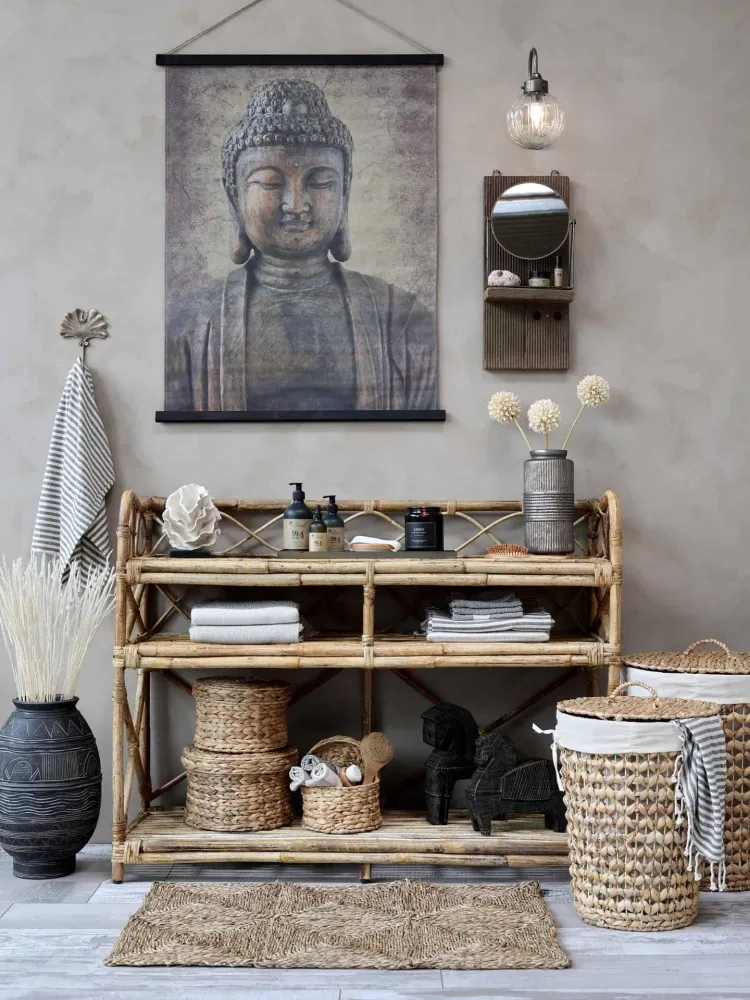 Buddha oppheng på lerret