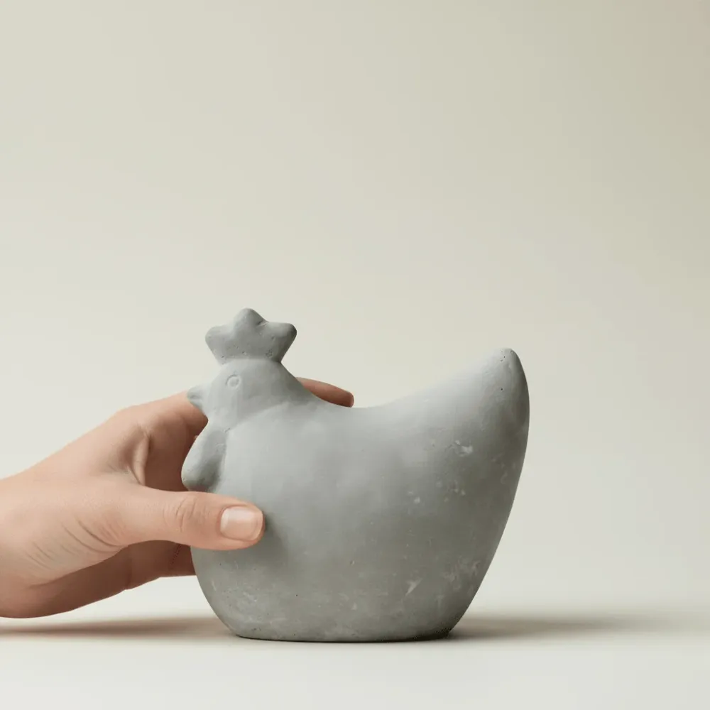 DBKD Concrete Hen 14 cm påskepynt