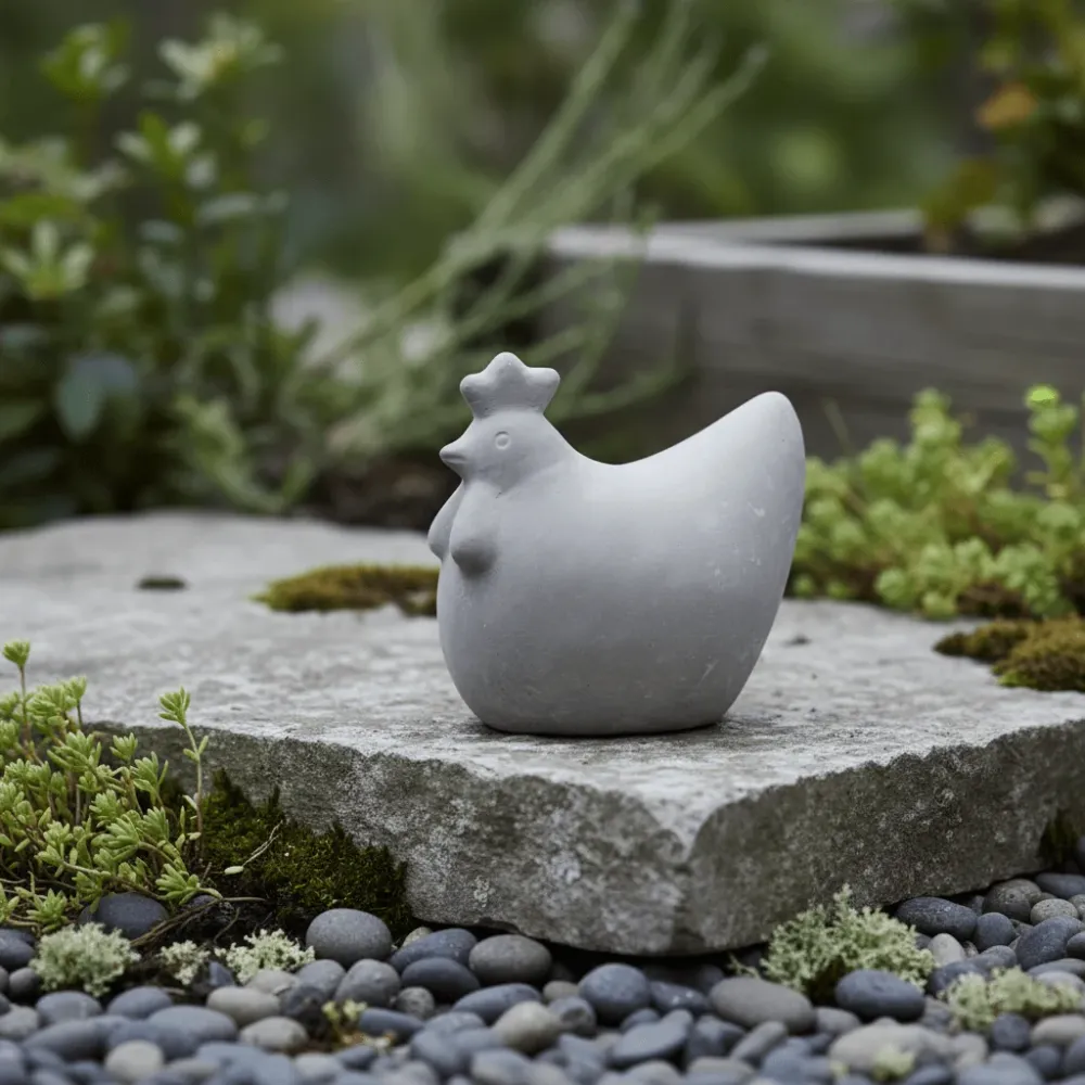 DBKD Concrete Hen 14 cm påskepynt