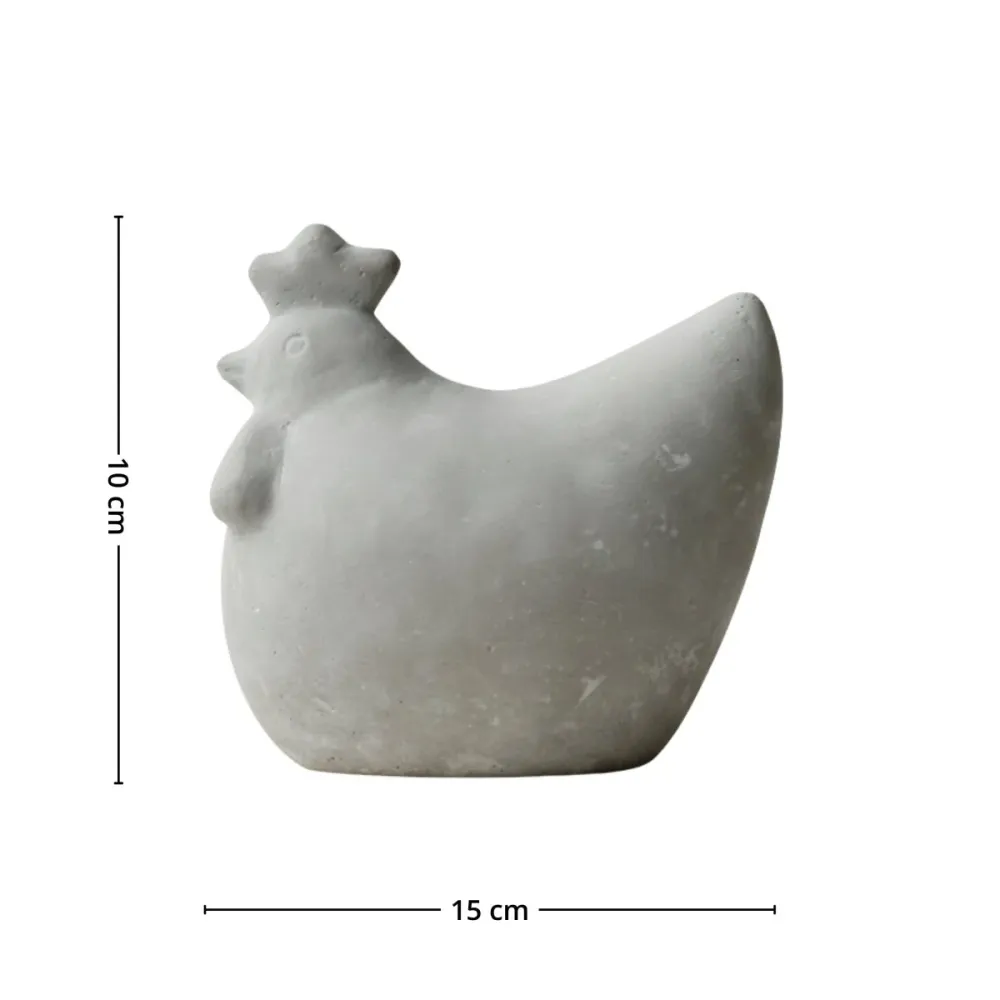 DBKD Concrete Hen 14 cm påskepynt