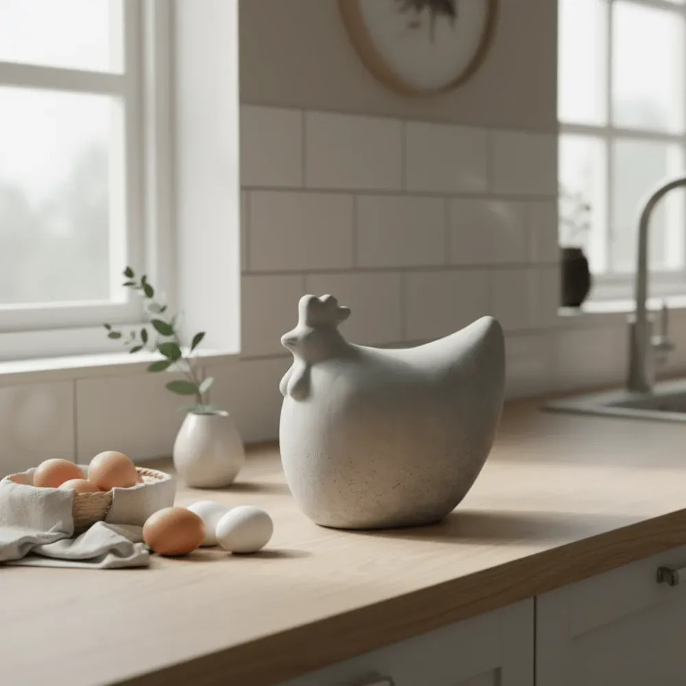 DBKD Concrete Hen 18 cm påskepynt