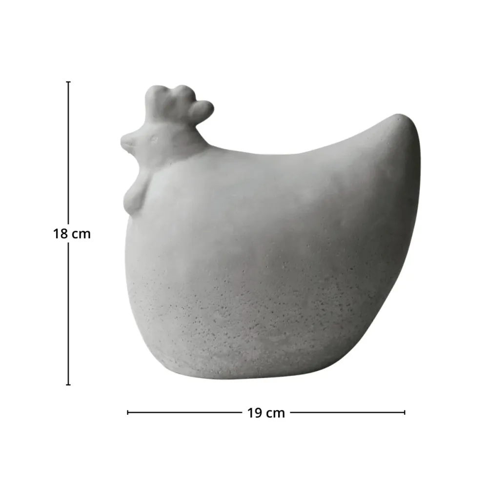 DBKD Concrete Hen 18 cm påskepynt