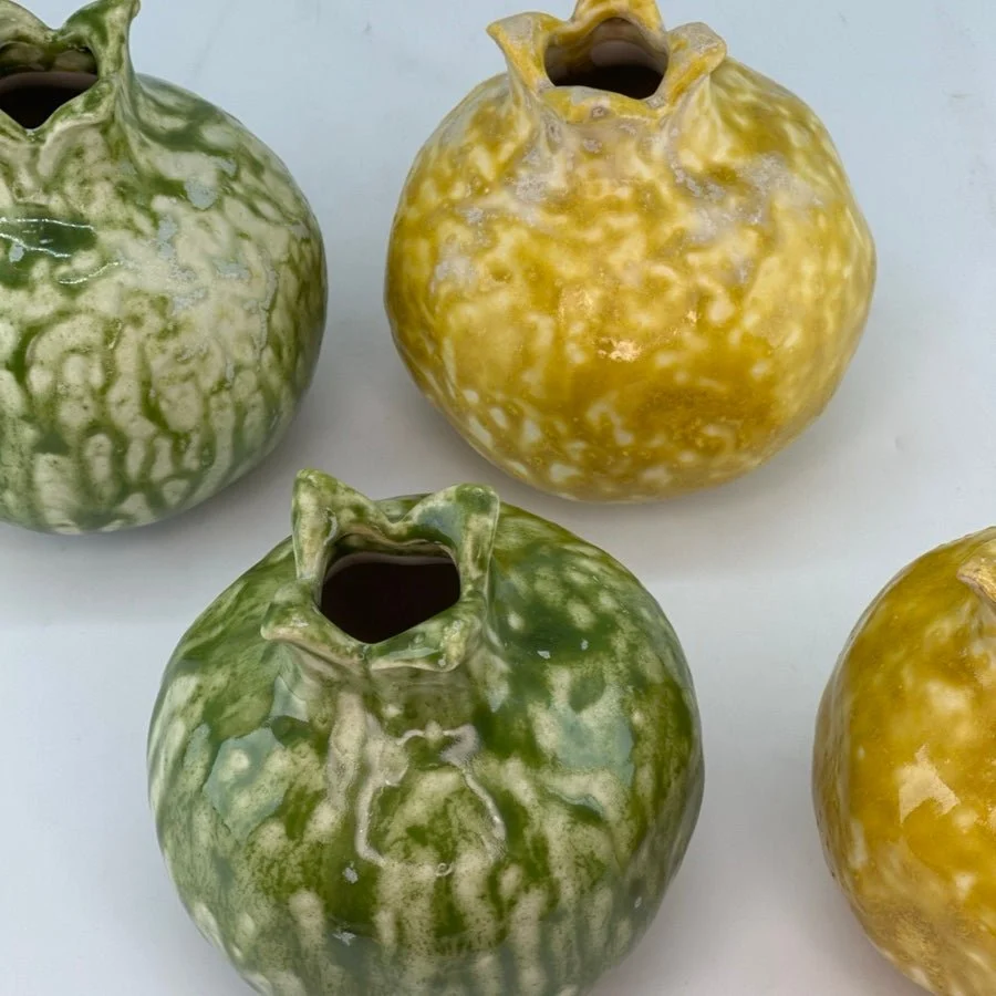 Vase granateple - grønn