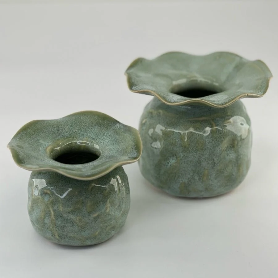 Vase poppy - mint - S