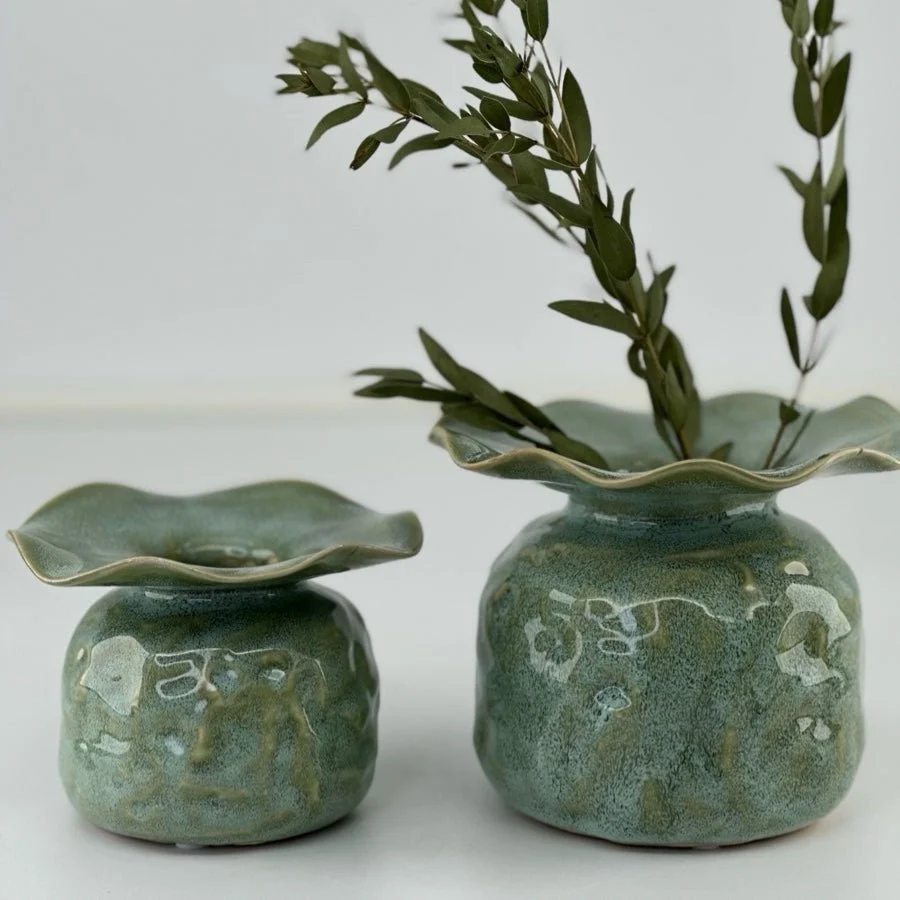 Vase poppy - mint - S