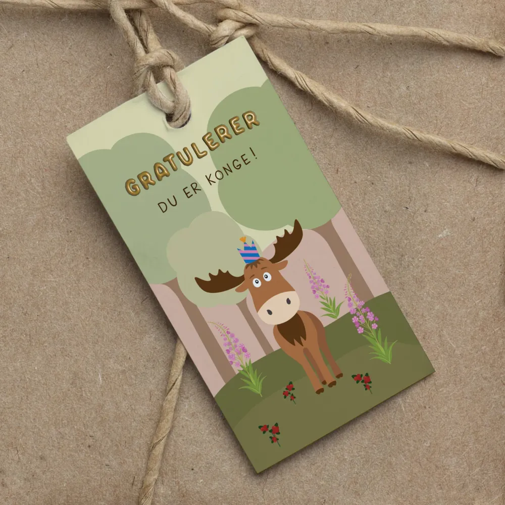 Gavelapp Gratulerer, du er konge!