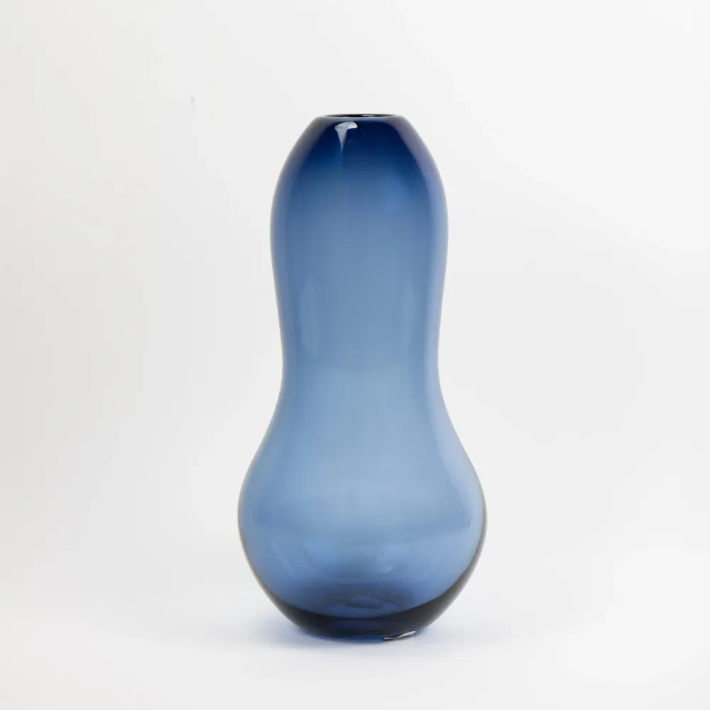 Blåne Vase Høy Dypblå
