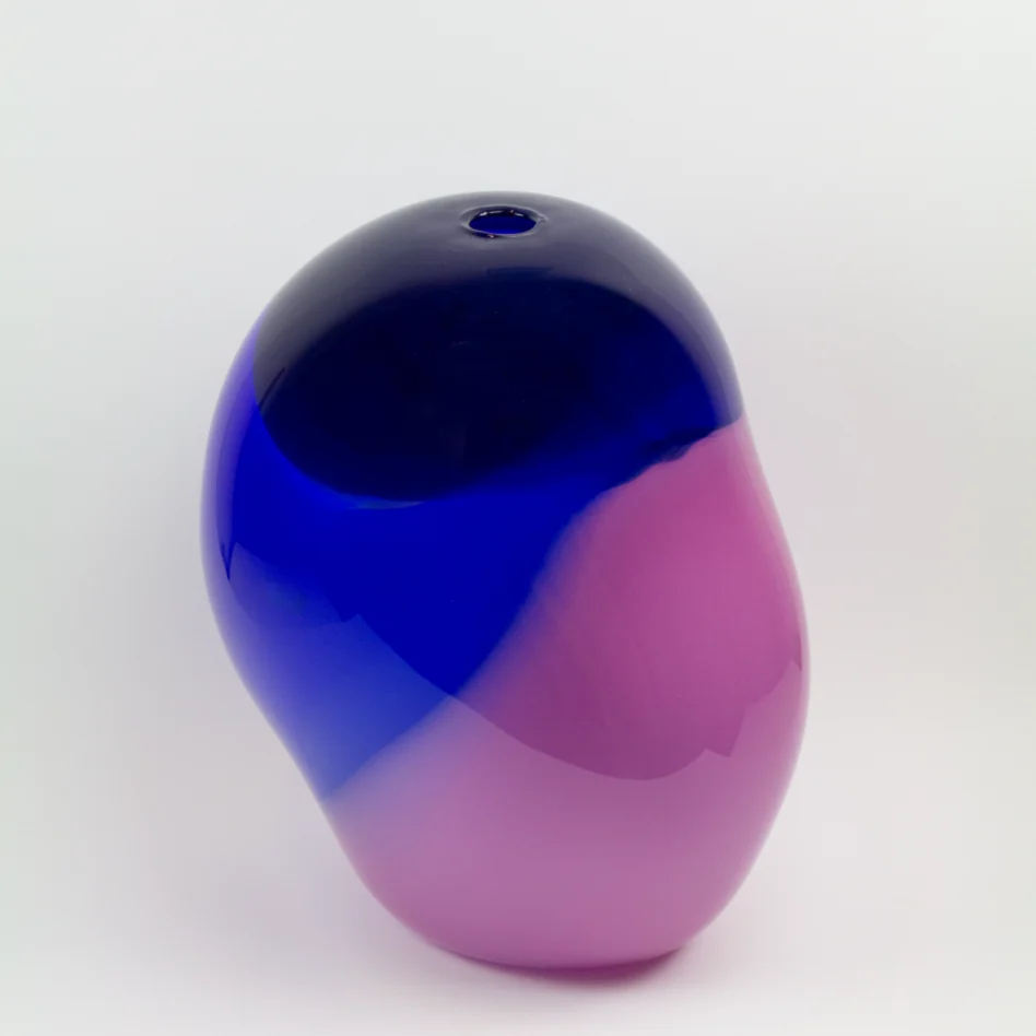 Solnedgang Vase Stor Blå/Lilla