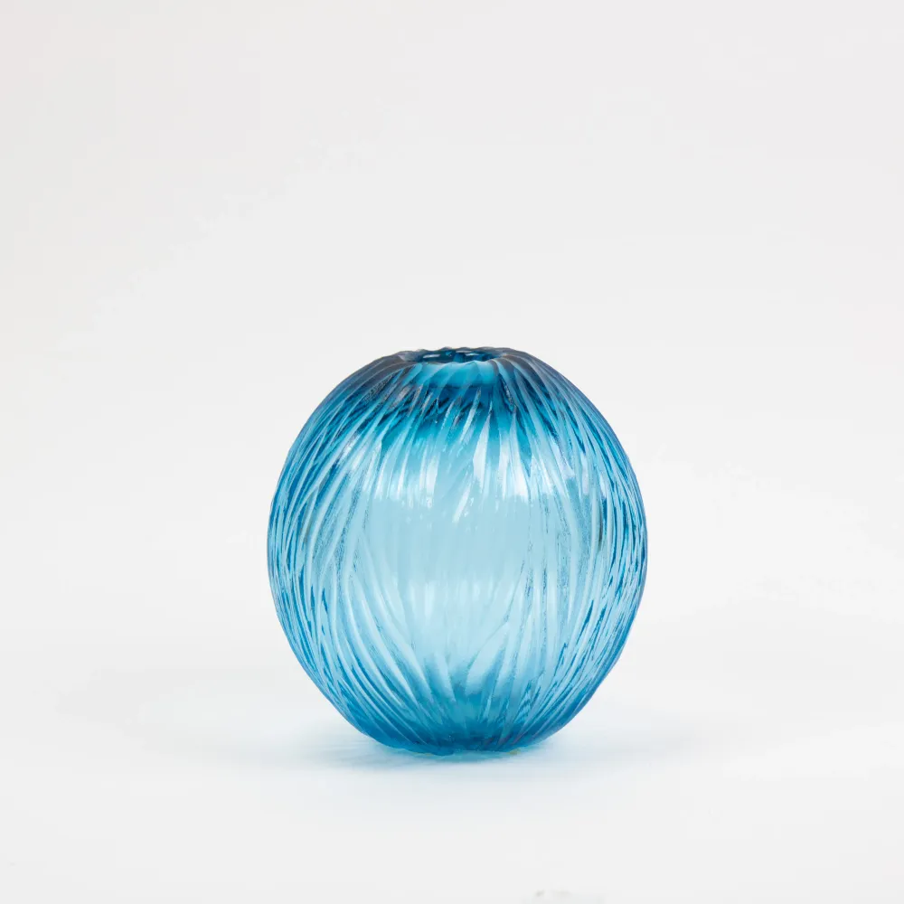 Vase Kule Slipt Aqua