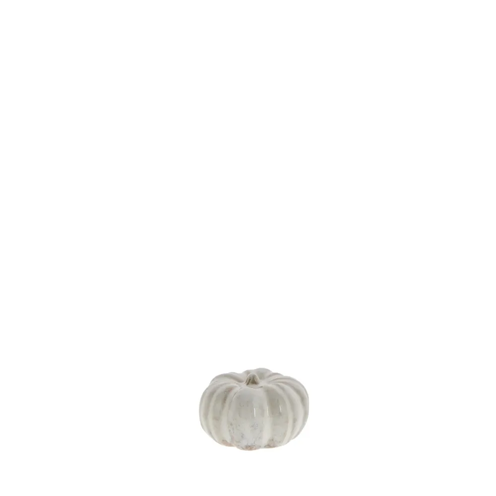 Hallia dekorasjon H3,5 cm. råhvit
