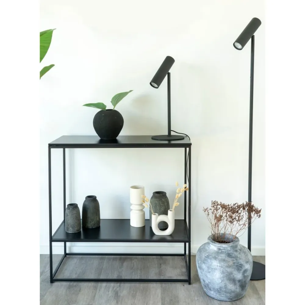 Paris gulvlampe sort