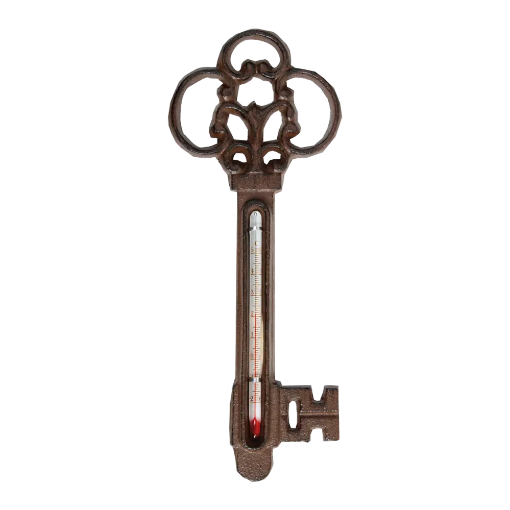 Termometer Støpejern, Nøkkelform - 21cm
