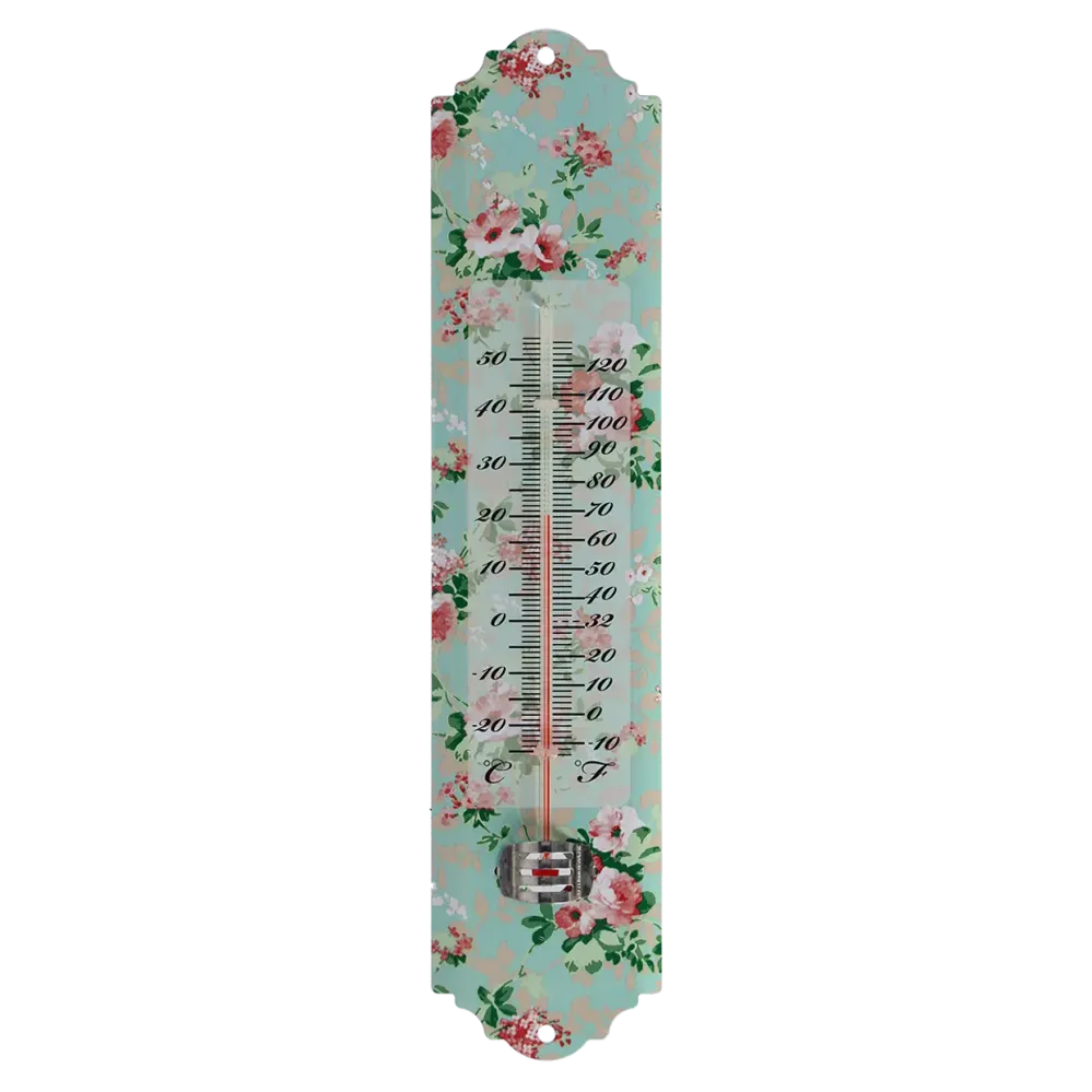 Termometer Vegg, Rosemønster
