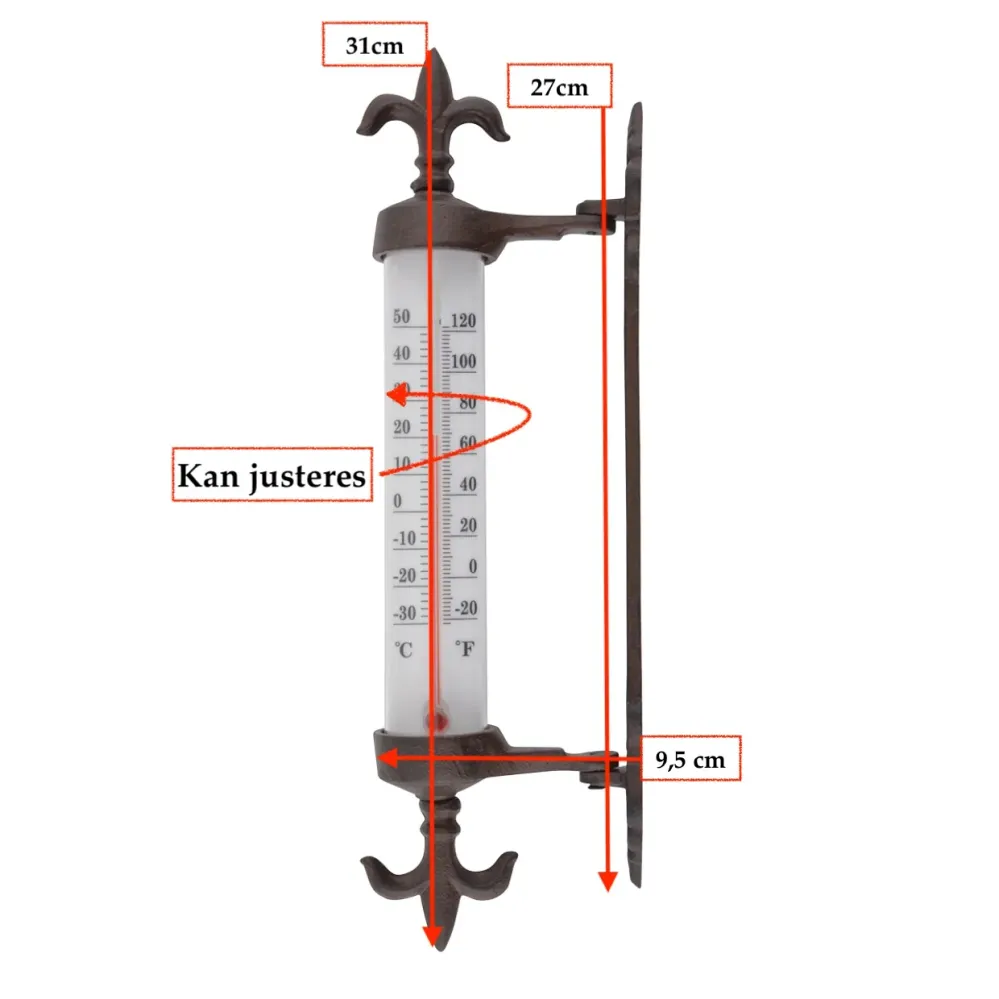 Termometer Vindu, Støpejern