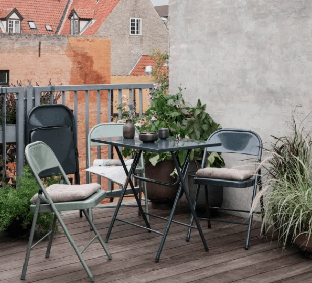 Klappstol i dus grønn