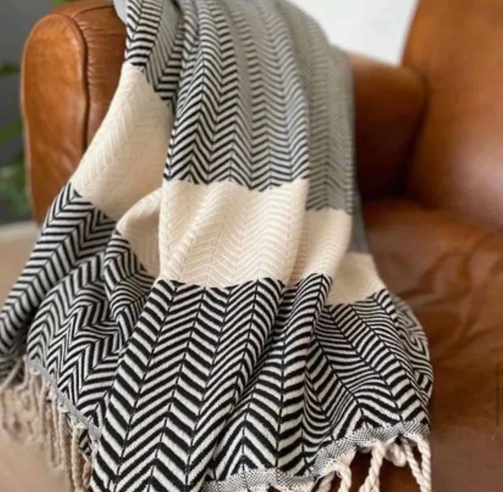 Hamam badehåndkle Zigzag – 90×180