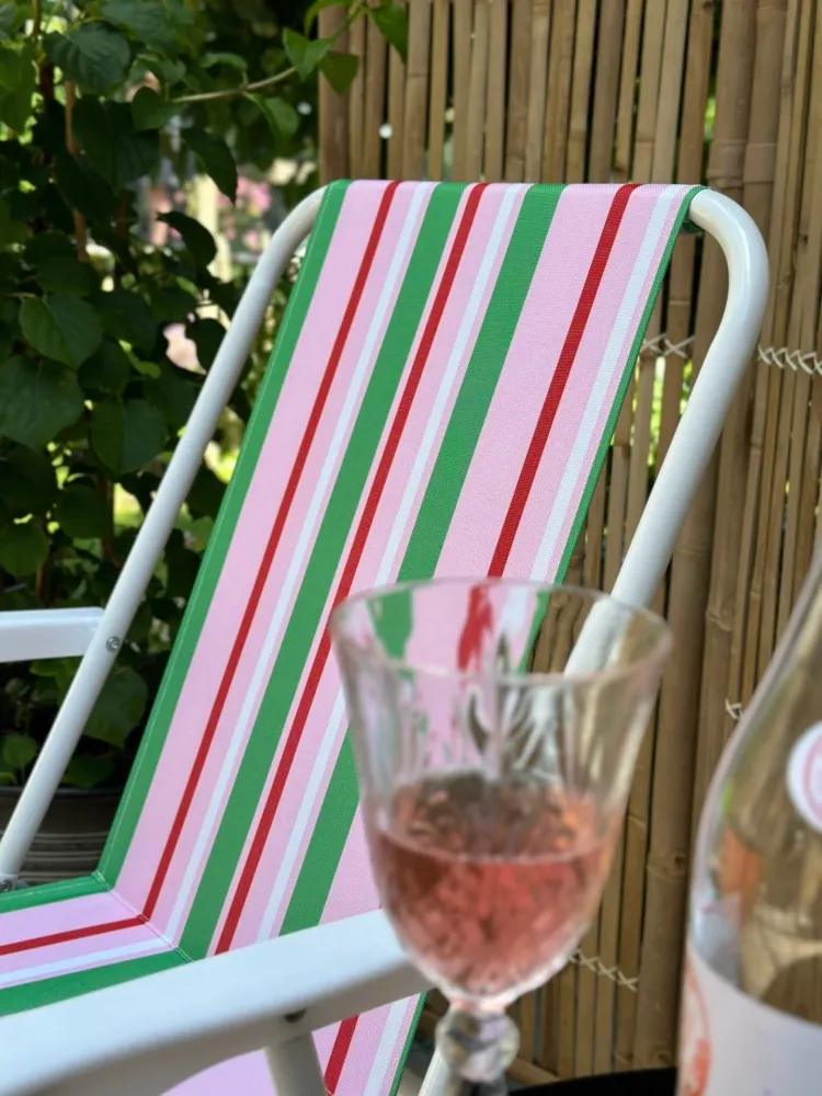 Campingstol Grønn / Rosa