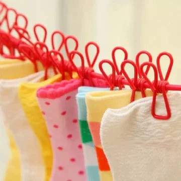12 Klyper Elastisk Klesline Luvikno