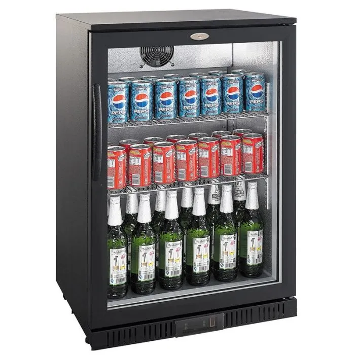 Backbar cooler svart 128 L 1 dør