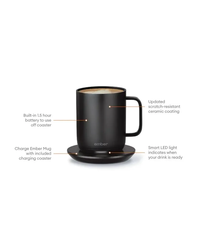 Elektrisk kaffekopp svart V2, 295ml