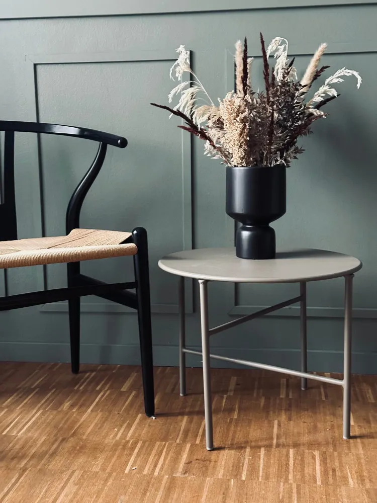 Bord til inne og ute – Beige Dia 50 cm