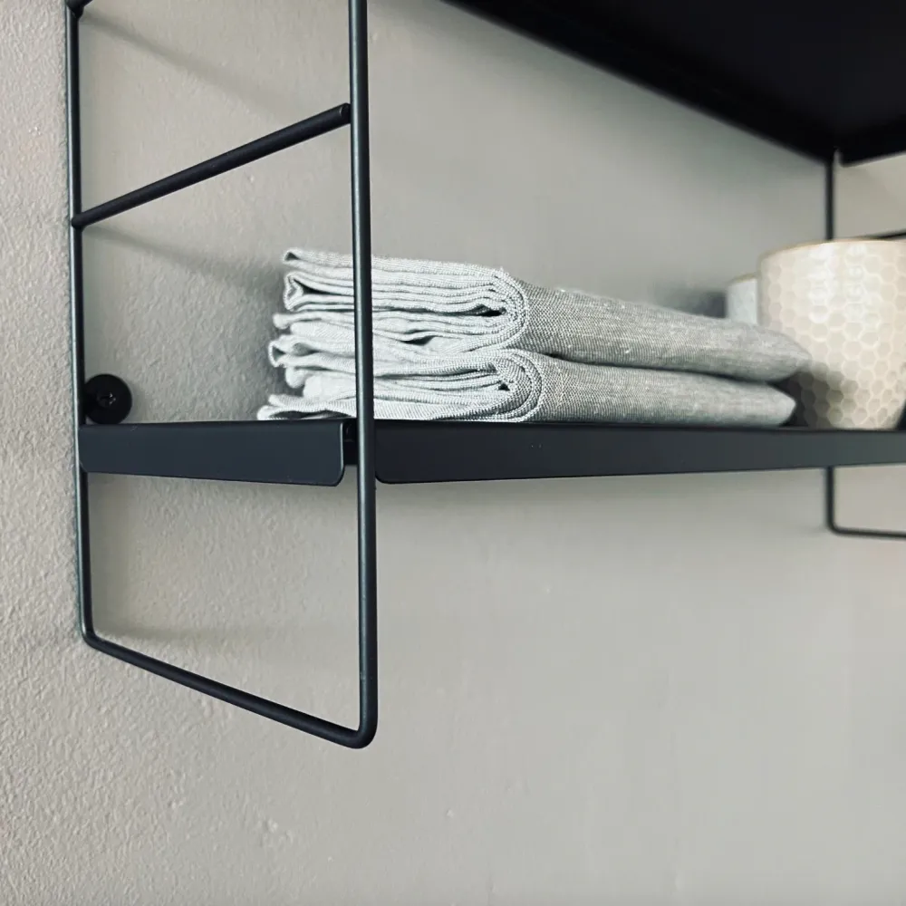 Hylle KITCHEN - svart metall