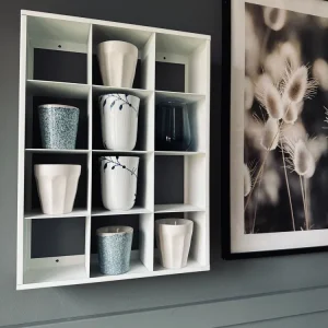 Mugshelf m. 12 rom – White