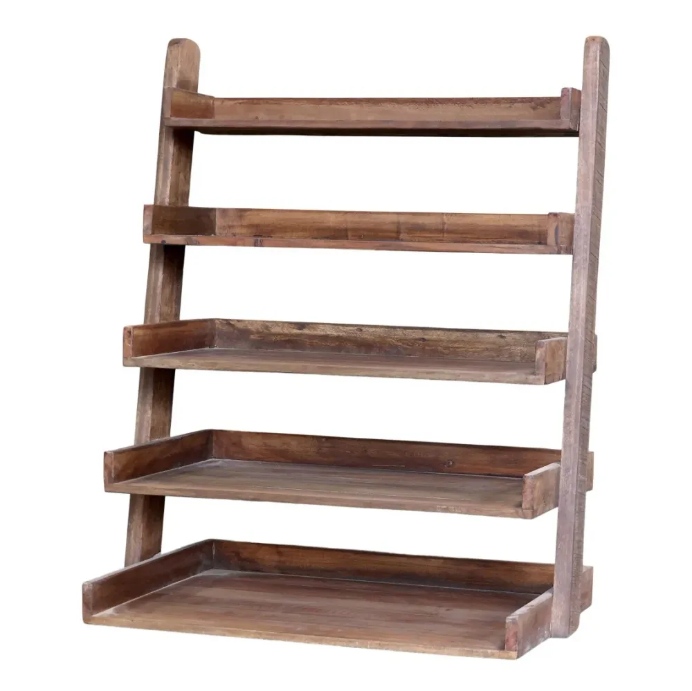 Rustikk Reol m/5 Hyller- 74cm