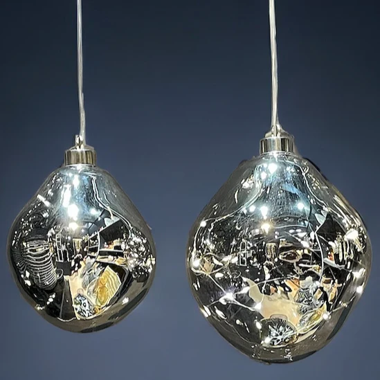 Ariel Silver lysdekor 12 cm