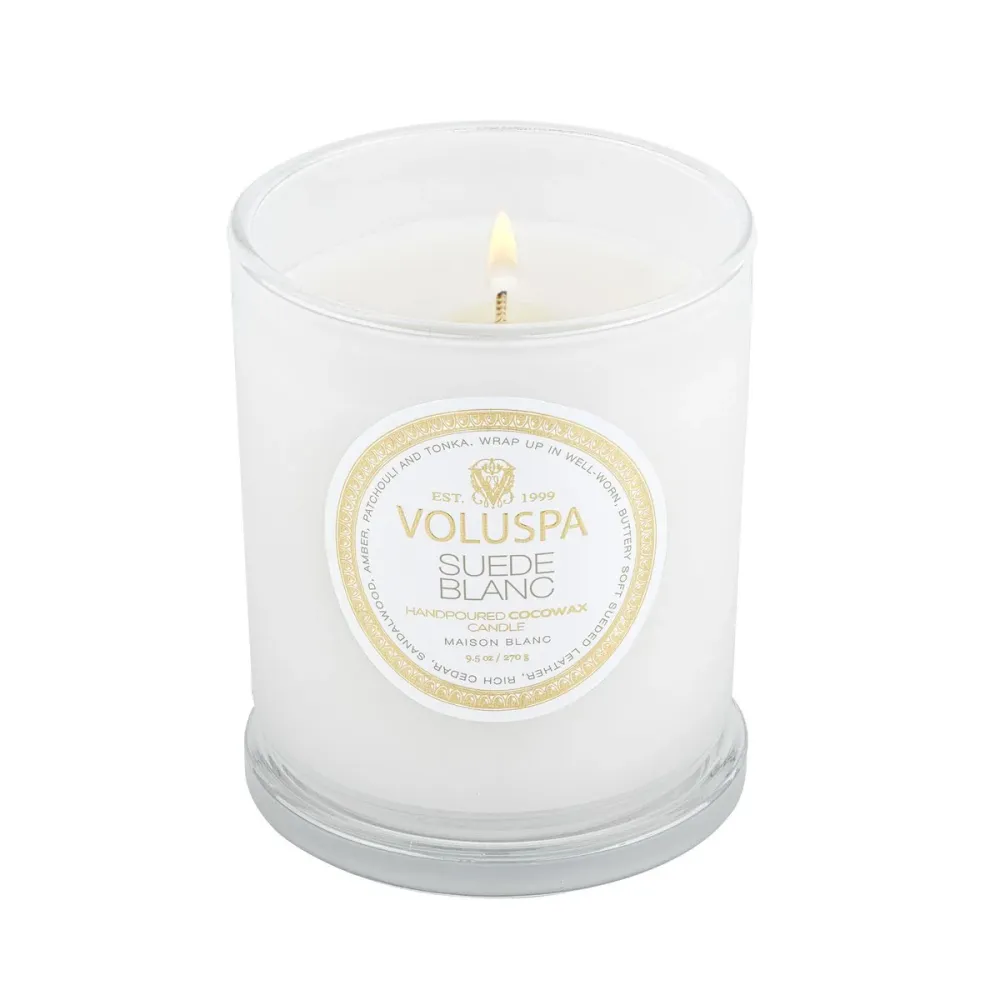 BOXED CANDLE 60T Suede Blanc