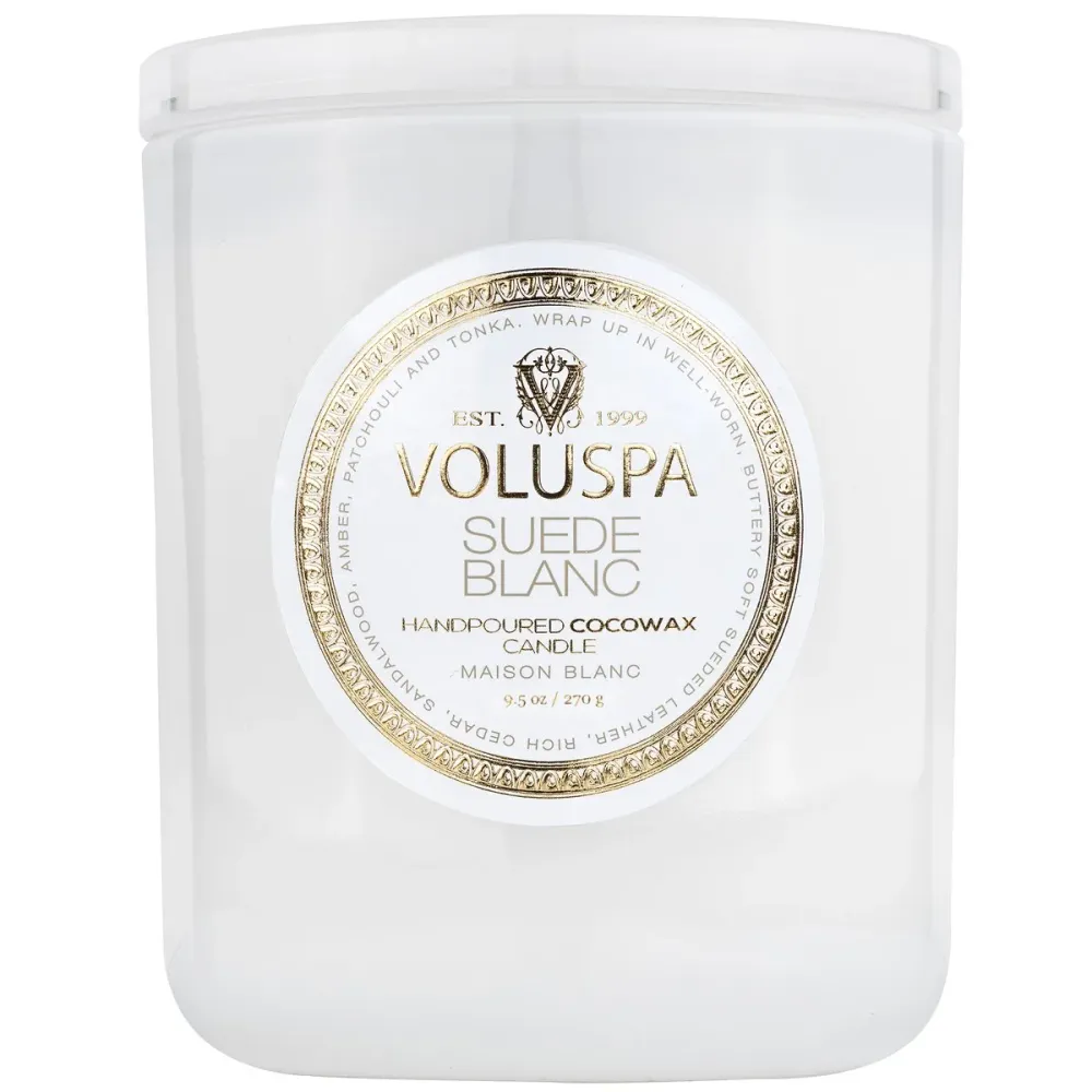 BOXED CANDLE 60T Suede Blanc