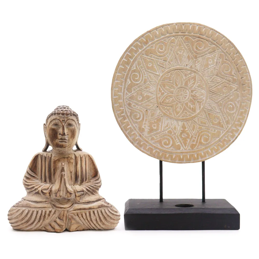 Buddha Feng Shui 2-delt sett Klassisk Mandala