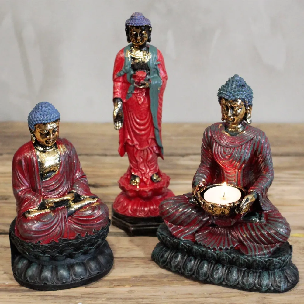 Buddha Lysestake Antikk