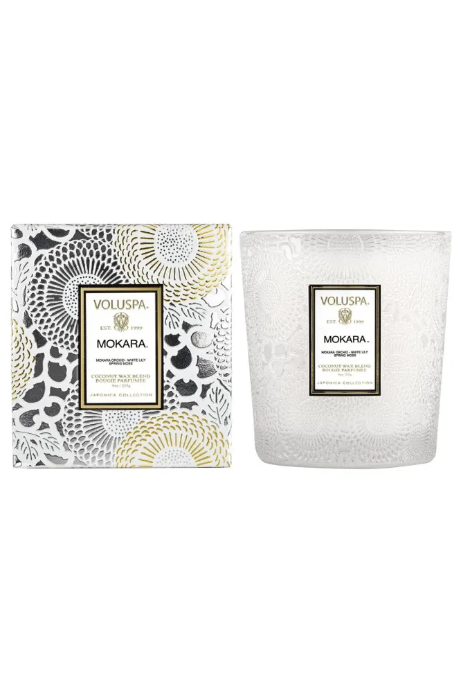 Classic Boxed Candle, 60 tim, 255 g Mokara