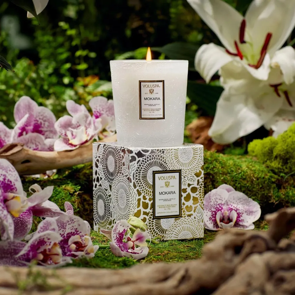 Classic Boxed Candle, 60 tim, 255 g Mokara