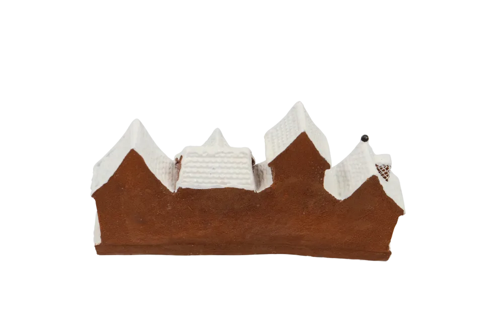 Gingerbread landsby m/LED lys